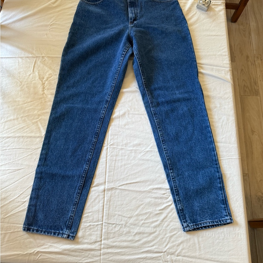🇺🇲 Vintage Lee Straight Leg Blue Jeans 16 Long